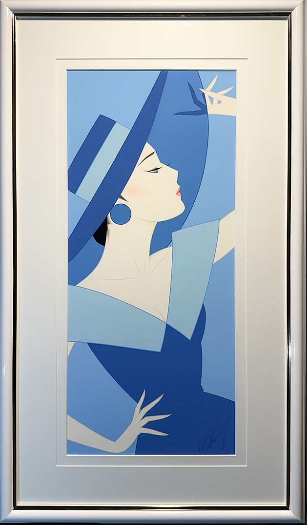 鶴田一郎　マドンナブルー女性像 アート 絵画 額装 16/150 マドンナブルー | 鶴田一郎アートストア ICHIRO TSURUTA official art